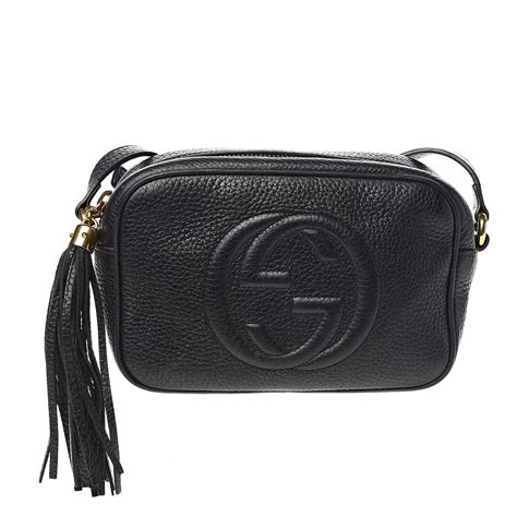 gucci mini soho chain shorten|GUCCI Pebbled Calfskin Mini Soho Chain Bag Black.